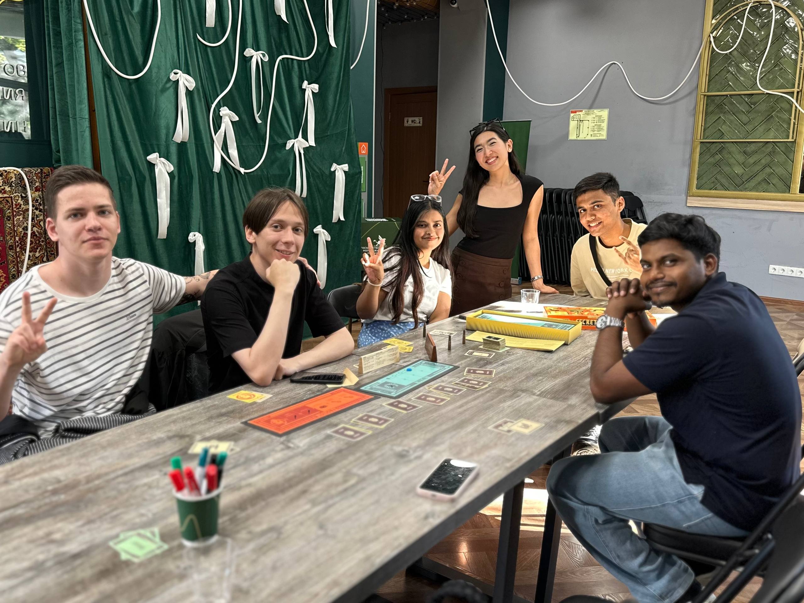 The group weighing suspicions during Secret Hitler